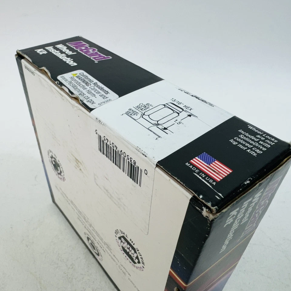 McGard 84562BK para Jeep Wrangler kit de instalação hexagonal 1/2-20 assento cônico 1,5" preto oal - Imagem 4 de 4