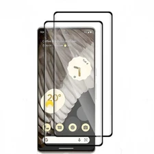 2-Pack Full Cover Tempered Glass Screen Protector For Google Pixel 7 / 7 Pro