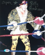 WWE BILLY GRAHAM HAND SIGNED AUTOGRAPHED 8X10 PHOTO WITH PSA DNA COA RARE 12