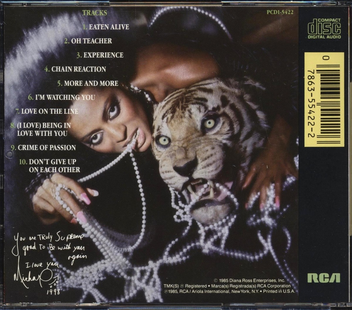 Diana Ross - Eaten Alive CD **BRAND NEW/STILL SEALED** 78635542226