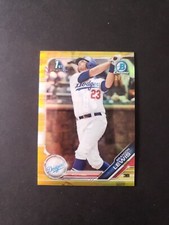 2019 Bowman Draft Chrome Gold Refractor /50 Brandon Lewis #BDC-40