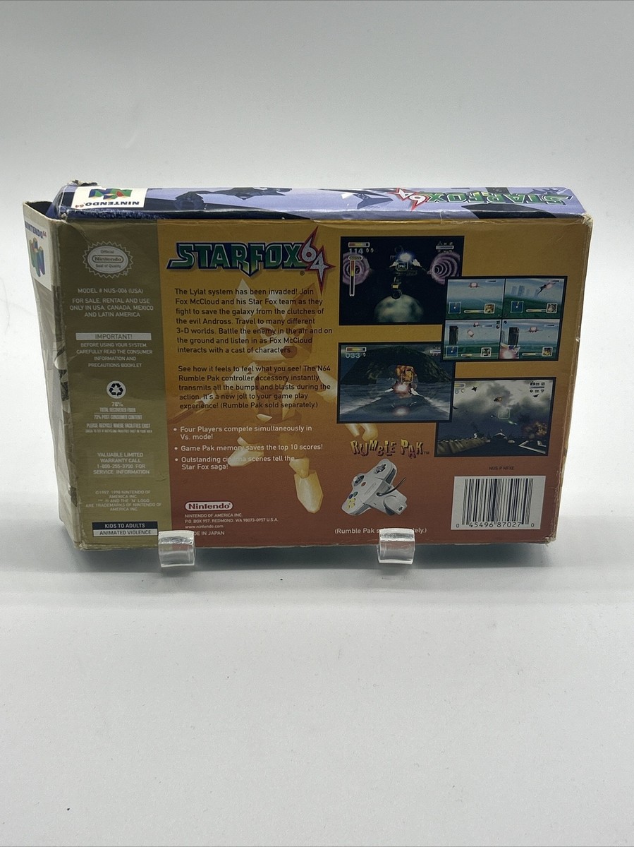 Star Fox 64 Nintendo N64, Players Choice CIB | eBay