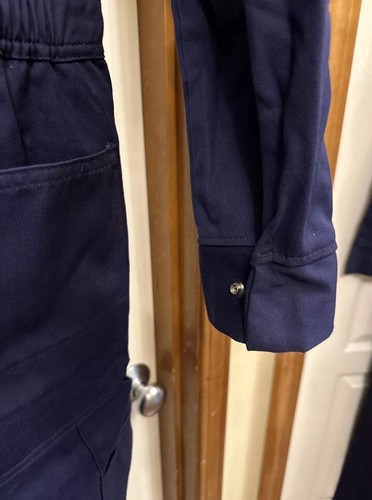 2 Pares Monos Azul Marino Manga Larga Rojo Kap Mono Usado Uniforme de Trabajo 44 LN - Imagen 11 de 14