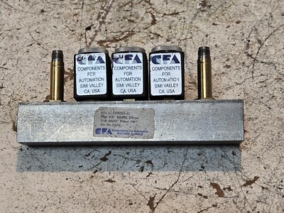 CFA Manifold Block and Solenoids 95-211N205-41 | 1/4'' Pipe | 203 PSI | 24VAC 5W