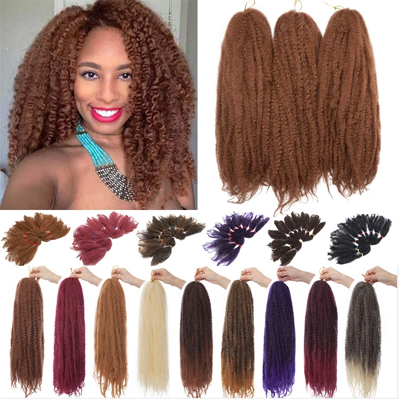 Afro Kinky Bulk Braids Twist 11-20 Soft Hair For Human Braiding Hair  Extensions