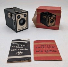 AGFA Ansco B-2 Shur Shot Box 120 Roll Film Medium Format Camera w/ Instructions
