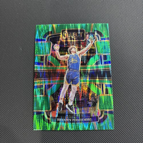 2023-24 Panini Select Basketball Green Shimmer Prizm #93 Brandin Podziemski RC