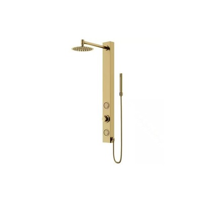 VIGO Gardenia 39'' H x 4'' W 2Jet Shower Panel System with Round Head and Hand