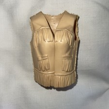 1960's-70's Auth Marx Johnny West Jane West Weskit Leather Fringed Vest Nice