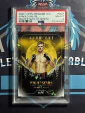 ARNOLD ALLEN Daybreak 2/5 Night Stars SPP - NM MT PSA 8 2024 Topps UFC Midnight