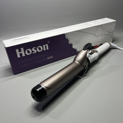 Hoson Lockenstab Zange 38 mm großer Schaft Lockenstab für lange & mittlere