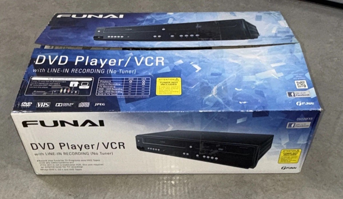 Funai DV220FX5 DVD/VHS Combo Player Plus Manuals And Remote (New 
