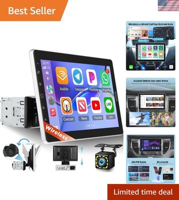 High-Definition 10.1 Inch Car Stereo: Bluetooth, YouTube, and Steering Control