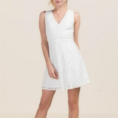 Francesca's Matilda Lace V-Neck Dress
