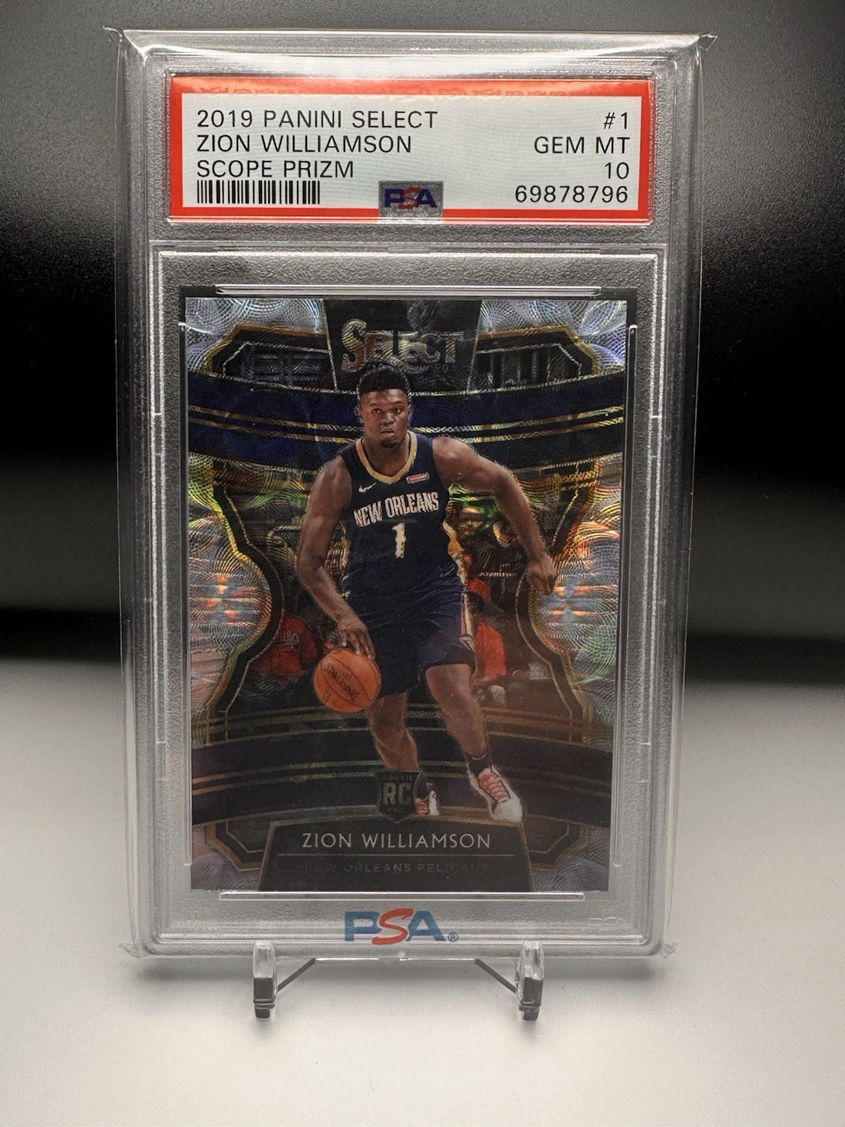 2019-20 Panini Select - Concourse Zion Williamson #1 Scope Prizm (RC)