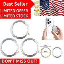 Universal Ultra-Thin Metal Ring Sticker for Magnetic Chargers Accessories