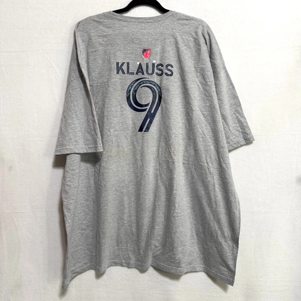 Fanatics St. Louis City SC Klauss 9 The Game Is Everything Gray T-Shirt 4XL NWOT - Image 3 of 4