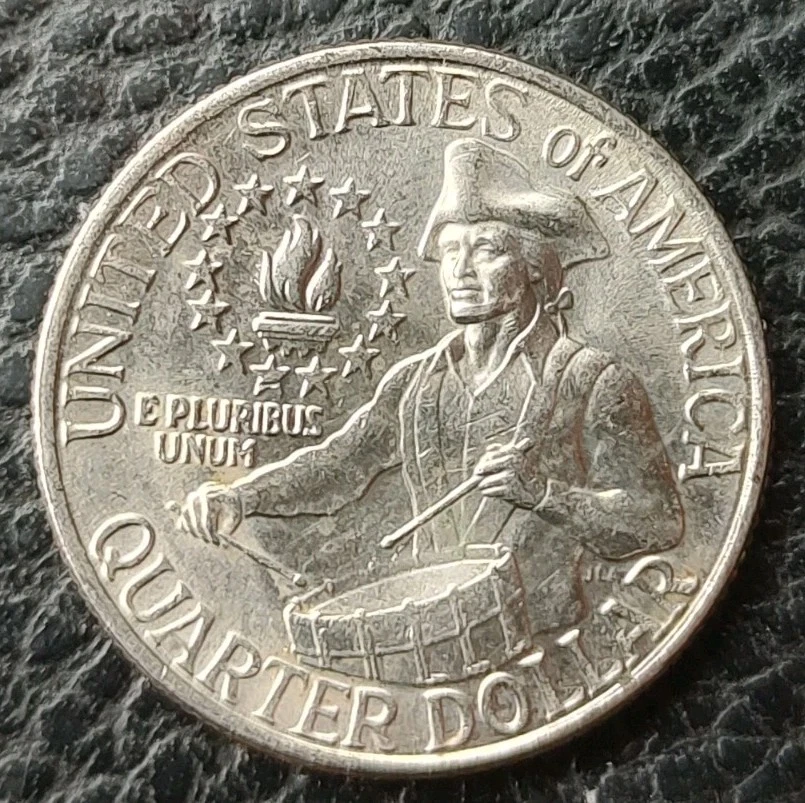 1776-1976 bicentennial quarter no mint mark, number Error! - Image 2 of 2