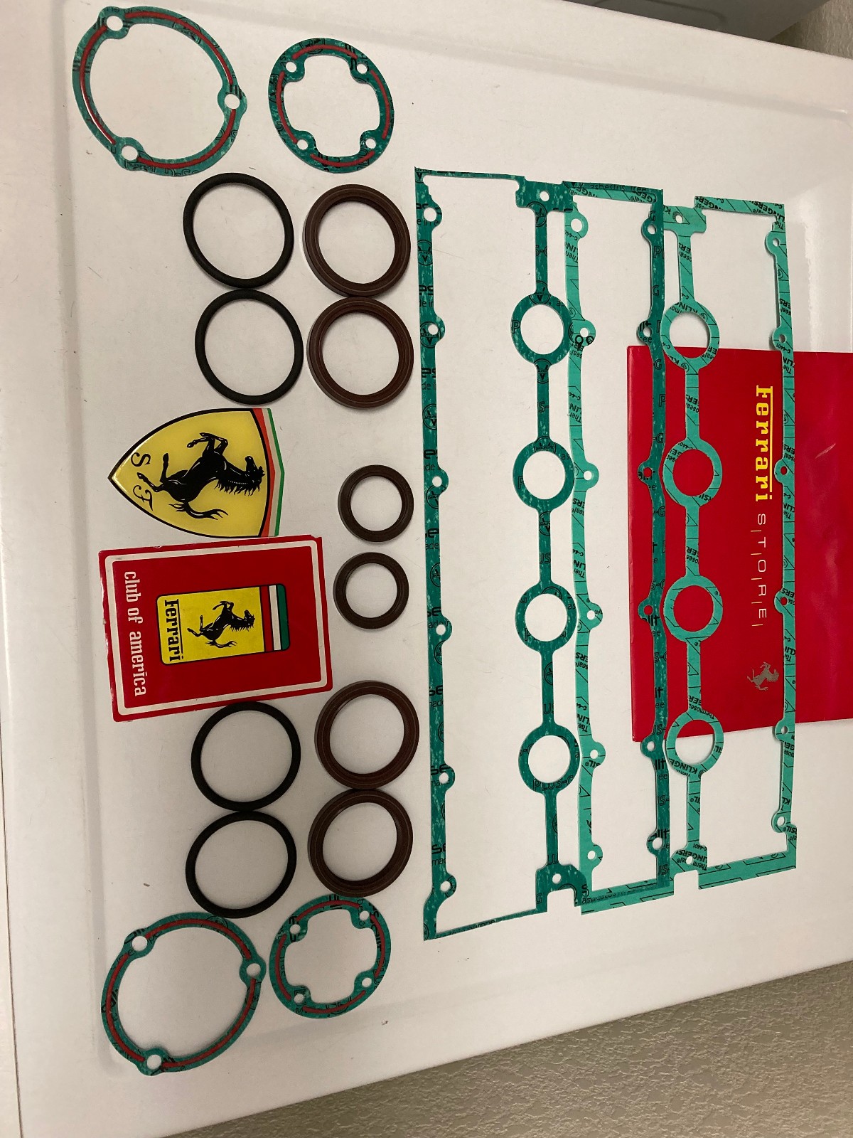 Ferrari 308-Gts-328-Gts-Qv-Mondial-Qv 3.2L -Valve Cover Gasket set with Seals.