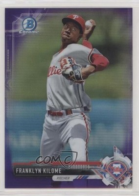 2017 Bowman Draft Chrome Purple Refractor 17/250 Franklyn Kilome #BDC-112 gx1