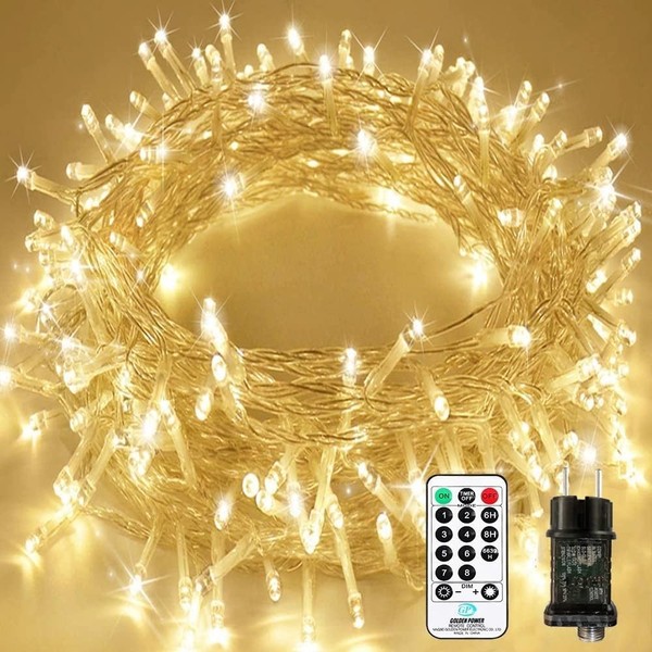 Lichterkette Weihnachtsbeleuchtung LED AußEn Innen Wasserdicht 25M 200LED Timer-image