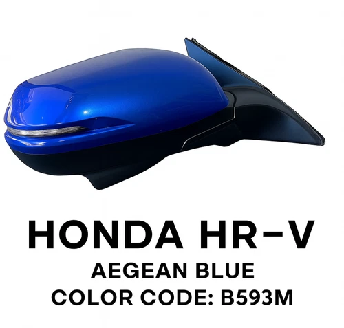 NEW AEGEAN BLUE Mirror FIT 2019-22 Honda HR-V  Passenger EX EX-L Navi Touring