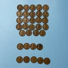 1946 P, D & S Lincoln Wheat Penny Coin  33 Piece lot