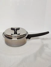 2 Pc Thermo-Core 3 ply Stainless Steel Sauce Pan w/Lid Made in USA