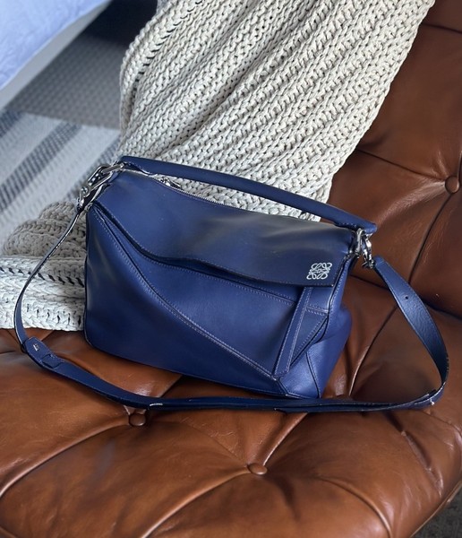 Loewe Puzzle Bag Medium Size Blue
