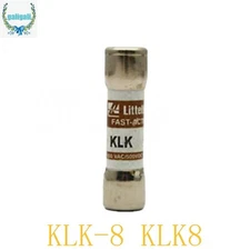 KLK-8 10PC NEW Littelfuse KLK-8 (KLK8) 8 Amp 600 Volt Midget Fast Acting Fuse
