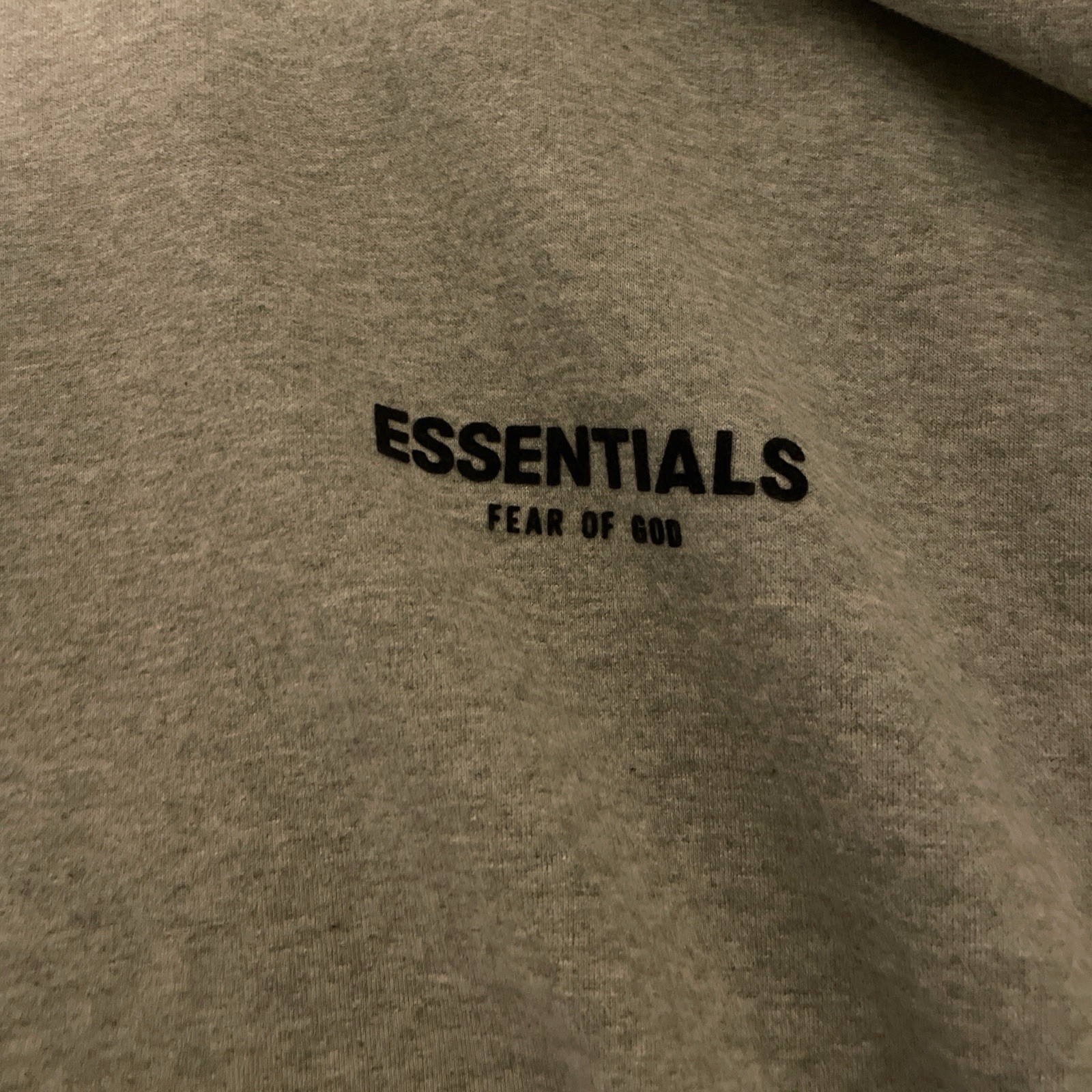 Fear of God Essentials Sweatshirt Beige Logo Design