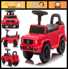 Red Mercedes G-Wagon Ride-On Push Car for Kids - Fun Outdoor Toy Vehicle