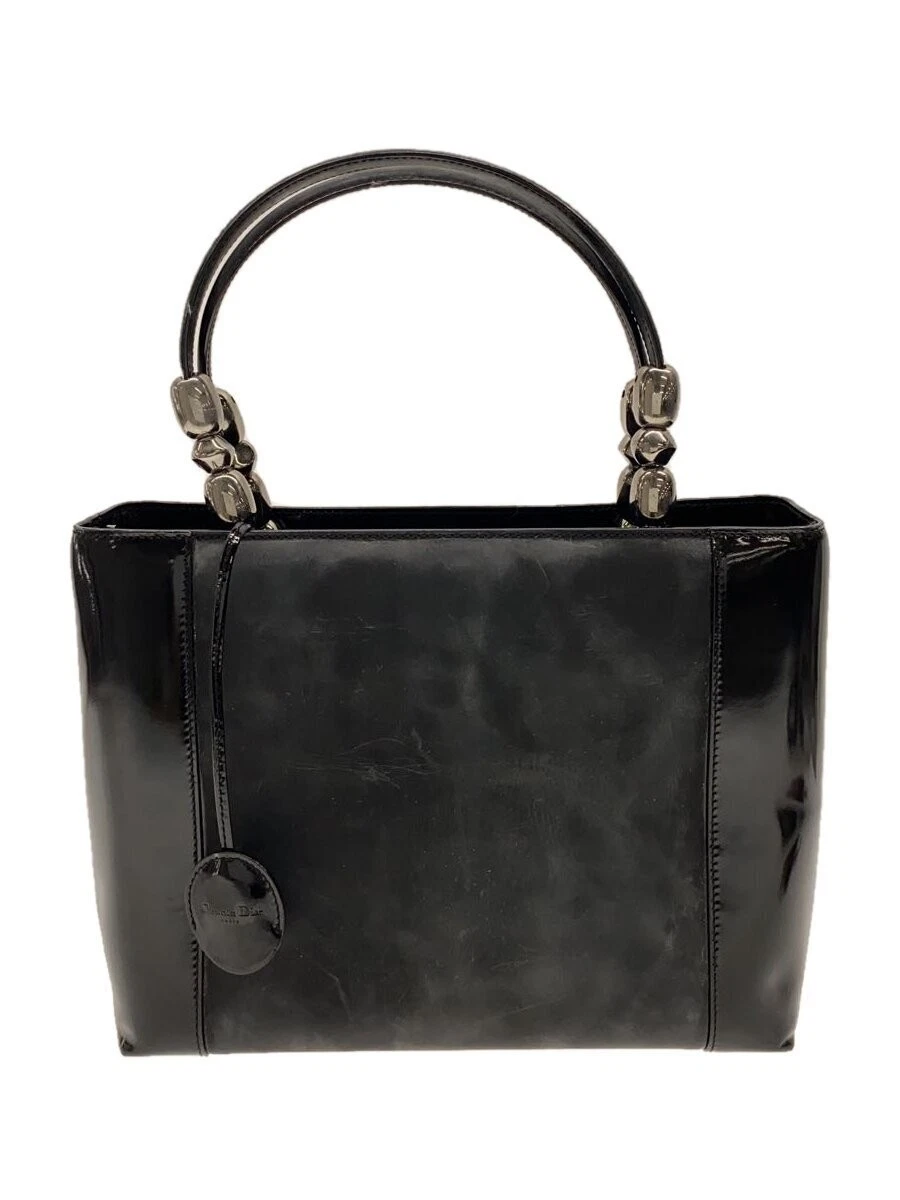 Sac fourre tout Christian Dior émail noir