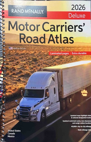 Motor Carriers’ Road Atlas / 2026 Deluxe /Spiral Bound