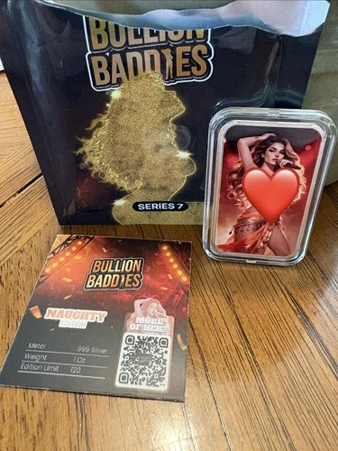 Series 7 Bullion baddie Camille Candela Naughty Edition With COA 1 Oz Silver Bar