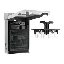 60 Amp AC Disconnect Switch Outdoor 120/240VAC Pull Out Switch Waterproof Met...