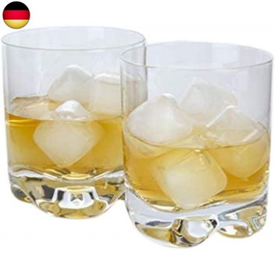 KIKKERLAND - 30 wiederverwendbare Eiswürfel aus transparentem Kunststoff, 