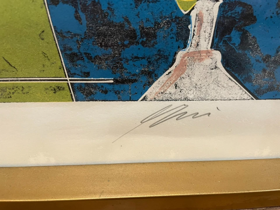 Hans Erni signed print "Pharmacy Progresses Toward the 21st Century" - 23" x 31" - Image 2 of 4