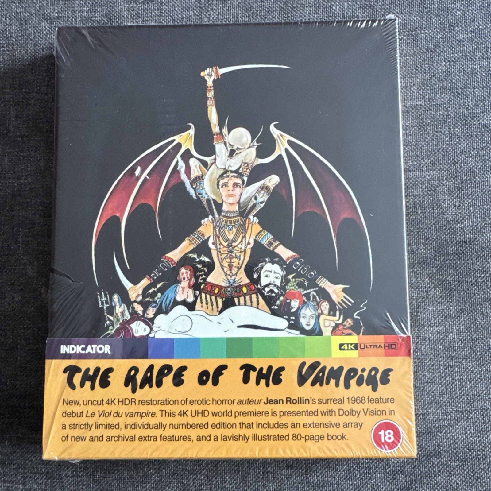 The Rape of the Vampire Limited Edition NEW SEALED 4K UHD CELLOPHANE TORN J BENT