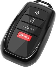 2020-2026 Toyota Key Fob Cover Case For Camry Rav4 Land Cruiser Sienna Black 1 2020-2026 Toyota Key Fob Cover Case For Camry Rav4 Land Cruiser Sienna Black 1