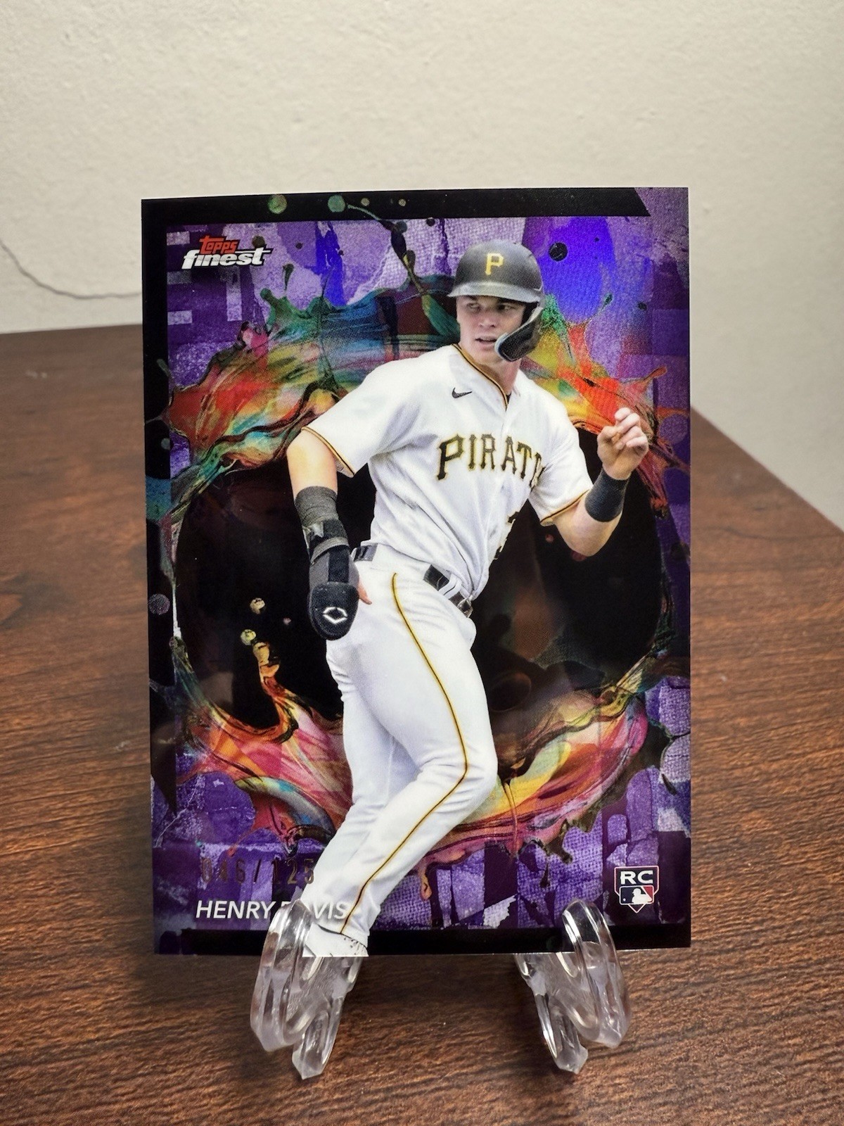 Henry Davis 2024 Topps Finest Rare #289 Purple Refractor Rookie RC /125