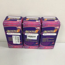LOT OF 3 Stacker 3 XPLC 80 Capsules/Bottle 240 Capsules -EXP.2029