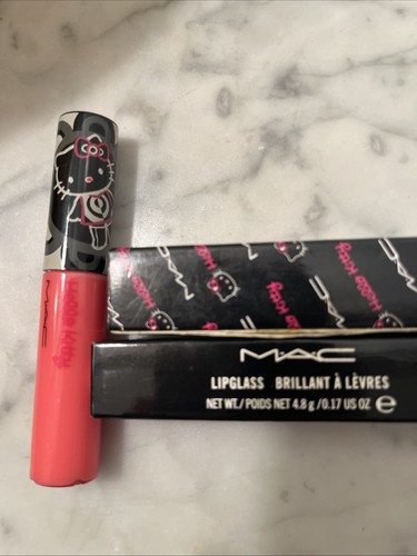 MAC Lipglass Hello Kitty Collection Hot Pink SUPER RARE DISCONTINUED - Picture 2 of 3