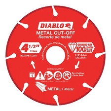 DIABLO DDD045DIA101F Diamond Saw Blade,Blade Dia. 4-1/2 in. 415J81