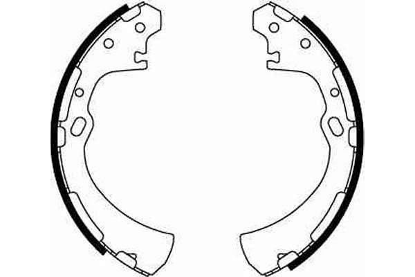 BRAKE SHOE SET GS8512 FOR DONGFENG NISSAN TU5JP4 1.6L ZG15/4A15 1.5L 4cyl 2.4L - Image 3 of 4