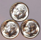 (3) Roosevelt Dimes - 1955D 1955P 1955S - #2323E