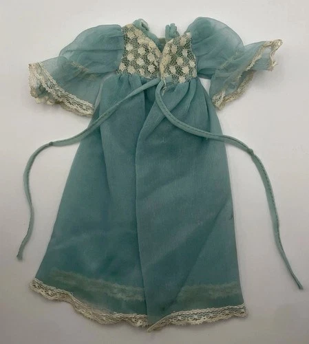 Vintage Barbie Get Up & Go Dreamy Delight Night 1977 Blue Peignoir Set