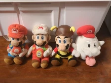 COMPLETE Super Mario Galaxy Plush FULL SET 2007 Sanei Bee Boo Fire RARE Nintendo