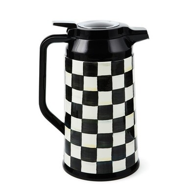 Brand New Mackenzie Childs Courtly Check Coffee Carafe