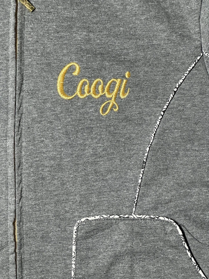 Sudadera con capucha Coogi para mujer 3XL gris jaspeado cremallera completa Foto 2 de 4